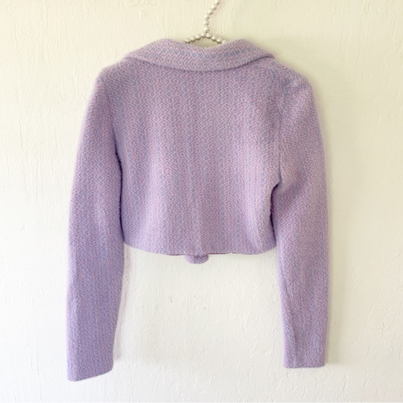 Zara Eyelash Crop Blazer Sweater - Picture 7 of 12